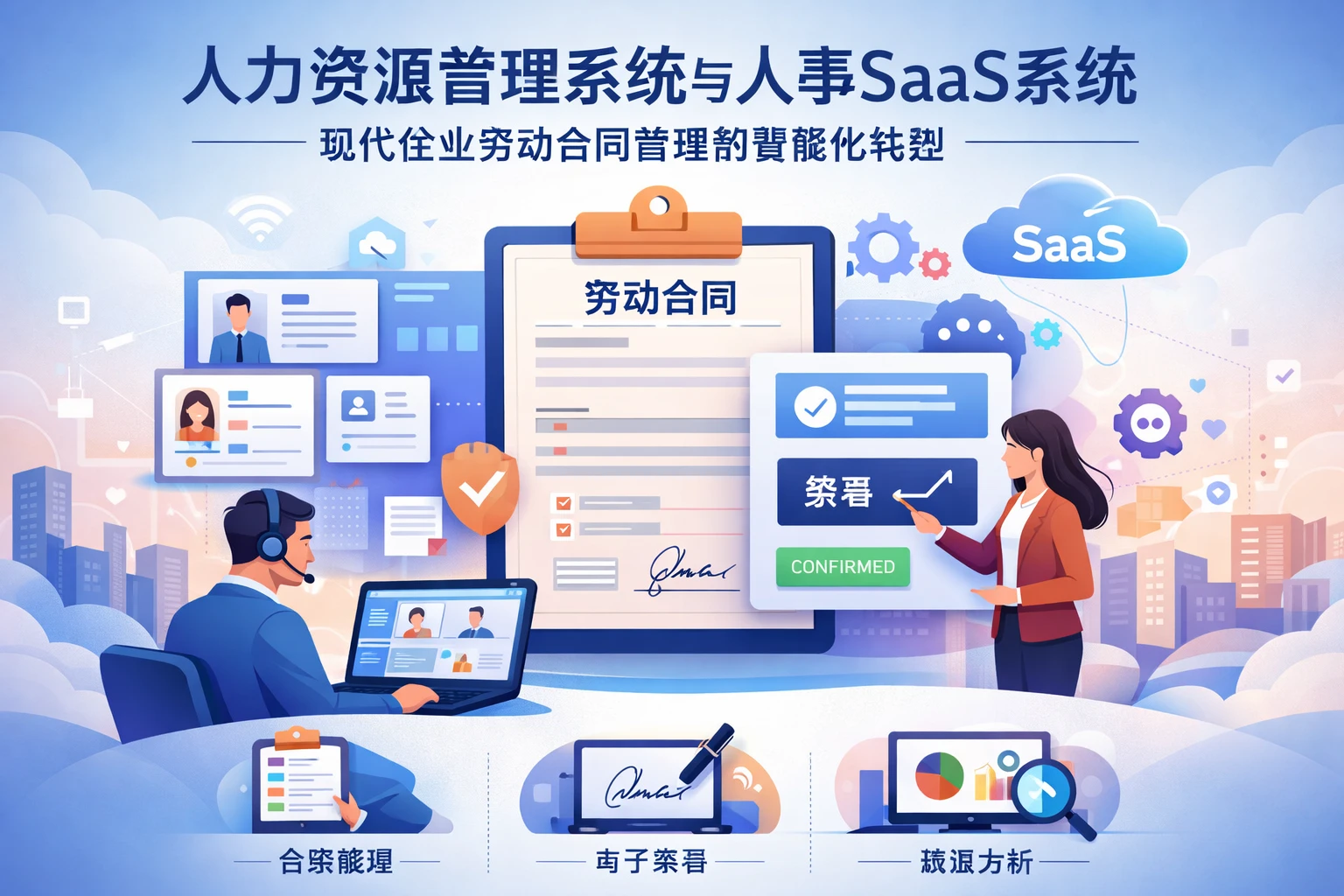 人力资源管理系统与人事SaaS系统：现代企业劳动合同管理的智能化转型