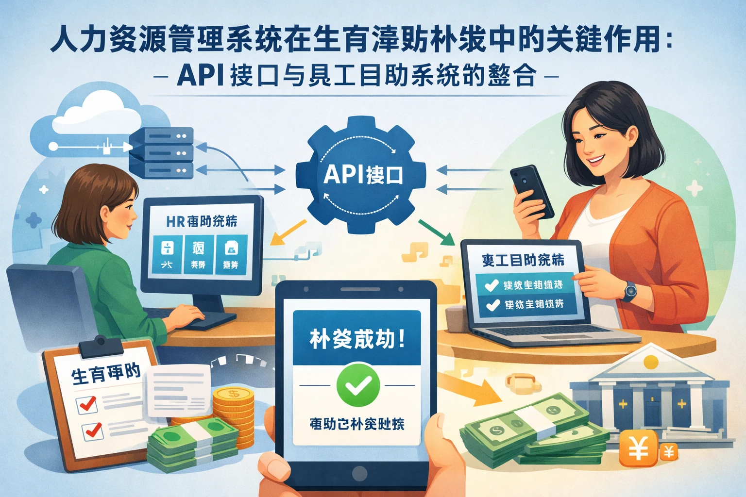 人力资源管理系统在生育津贴补发中的关键作用：API接口与员工自助系统的整合