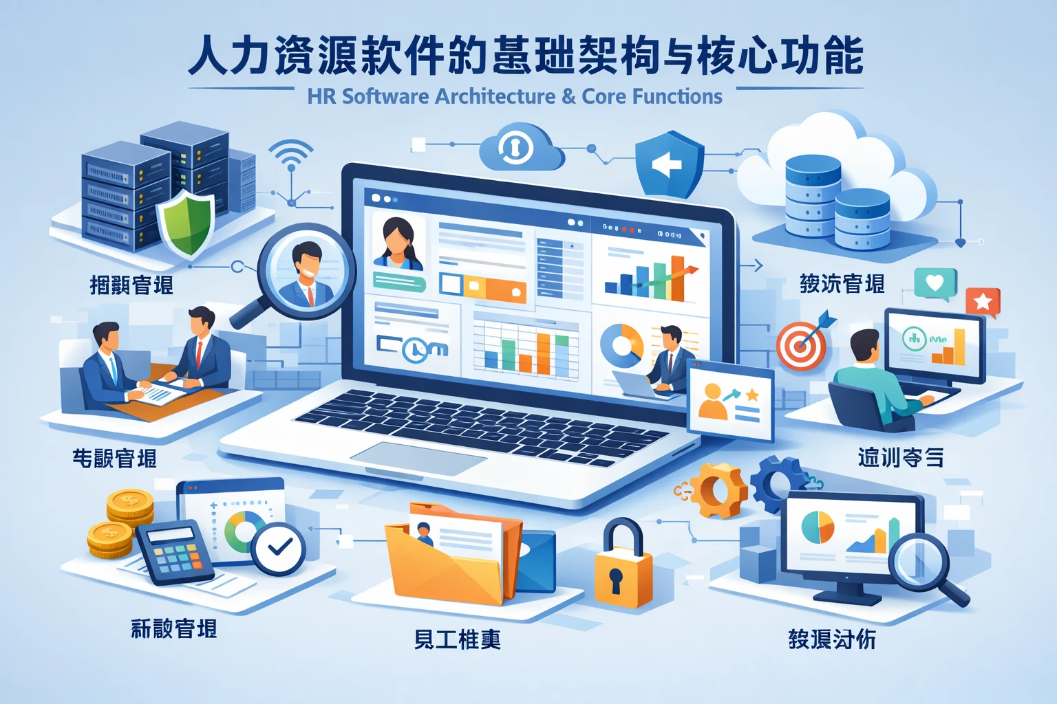 人力资源软件的基础架构与核心功能