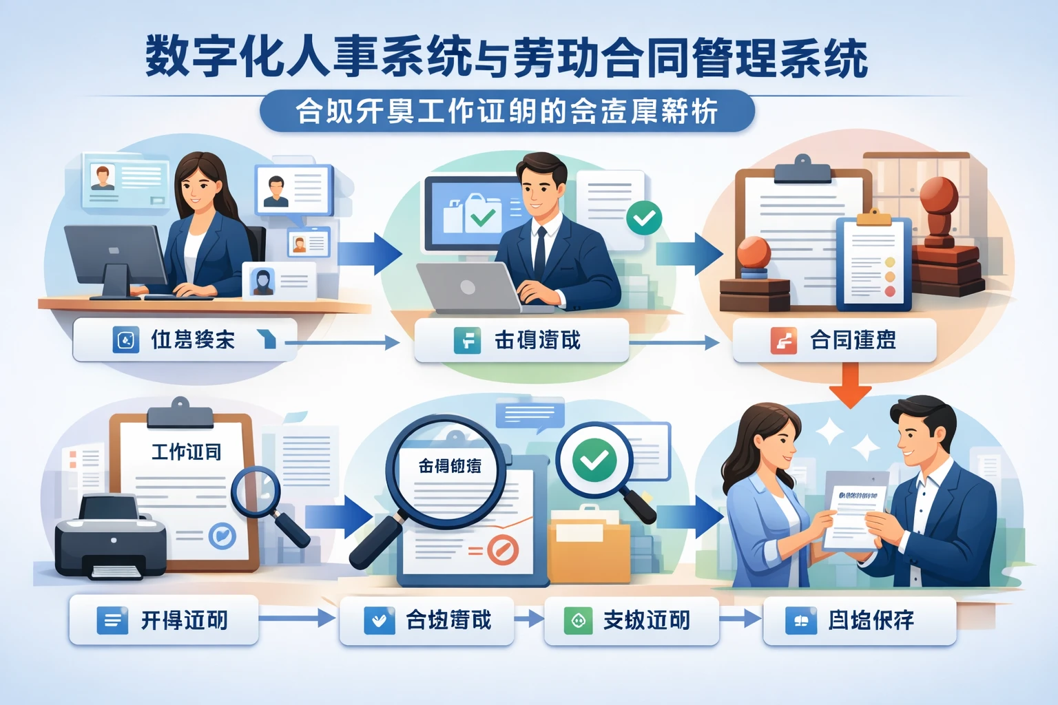 数字化人事系统与劳动合同管理系统：合规开具工作证明的全流程解析