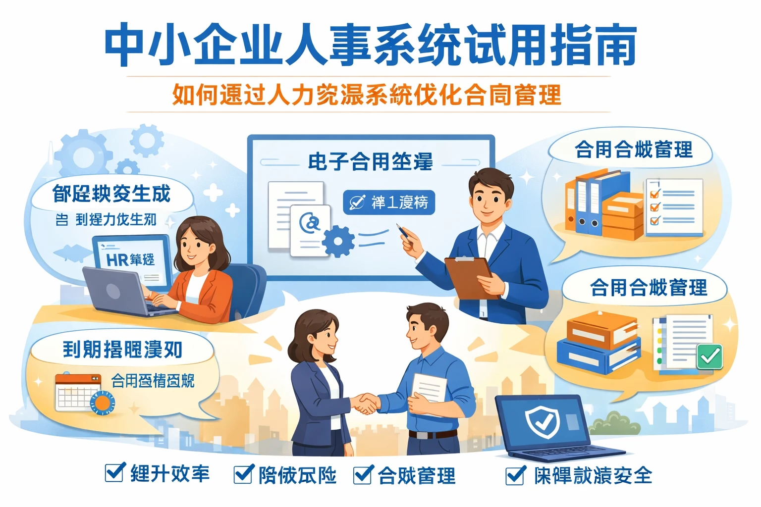 中小企业人事系统试用指南：如何通过人力资源系统优化合同管理