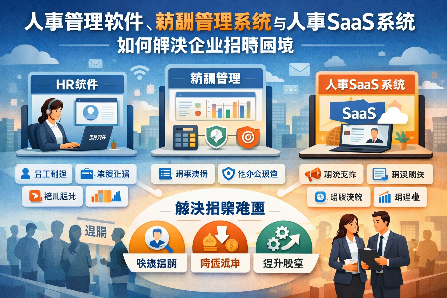 人事管理软件、薪酬管理系统与人事SaaS系统如何解决企业招聘困境