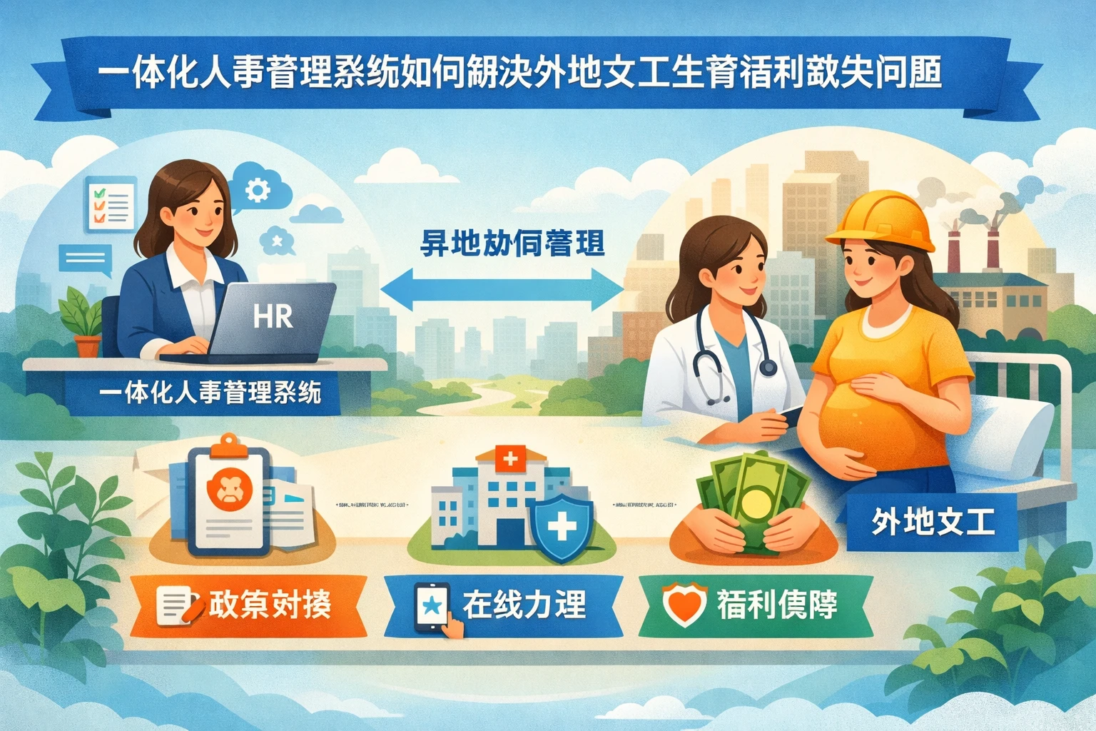 一体化人事管理系统如何解决外地女工生育福利缺失问题