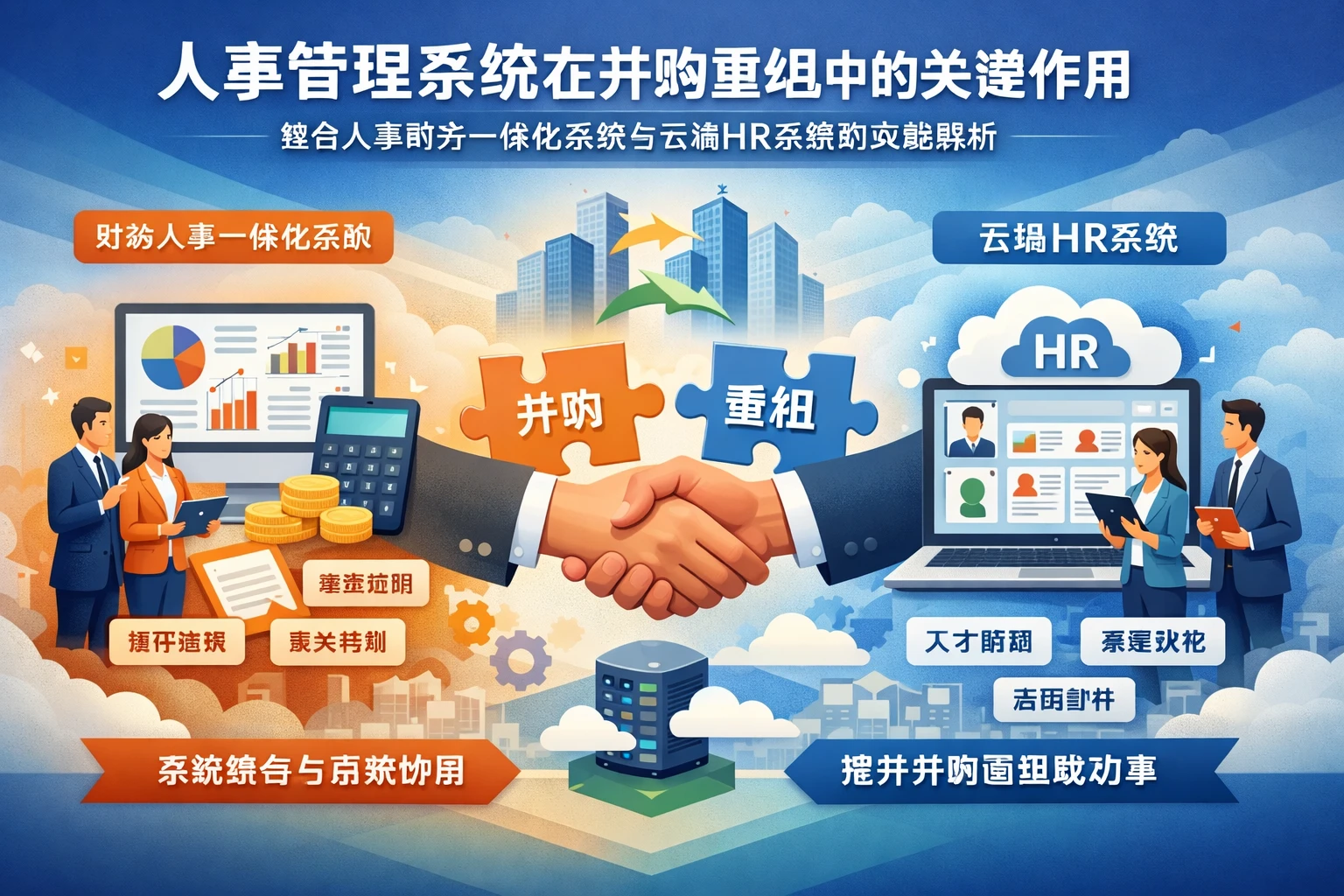 人事管理系统在并购重组中的关键作用：整合人事财务一体化系统与云端HR系统的实战解析