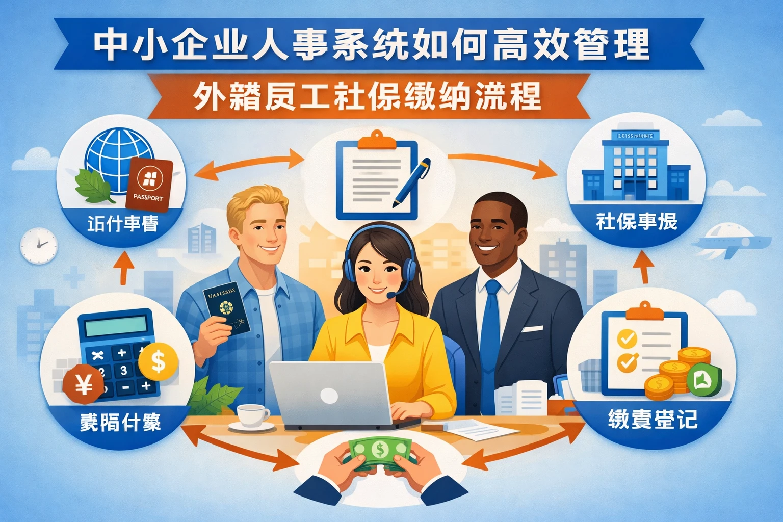 中小企业人事系统如何高效管理外籍员工社保缴纳流程