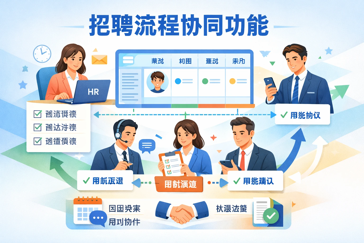 招聘流程协同功能