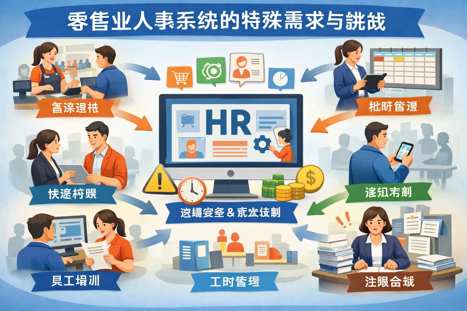 零售业人事系统的特殊需求与挑战