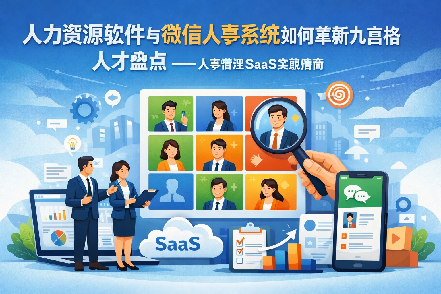 人力资源软件与微信人事系统如何革新九宫格人才盘点——人事管理SaaS实践指南