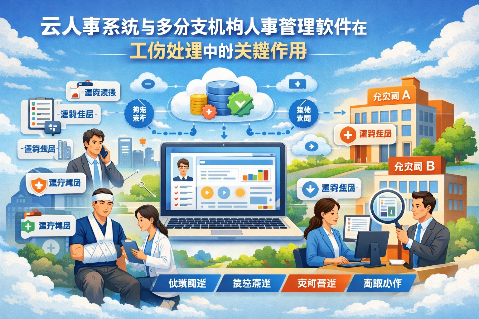 云人事系统与多分支机构人事管理软件在工伤处理中的关键作用