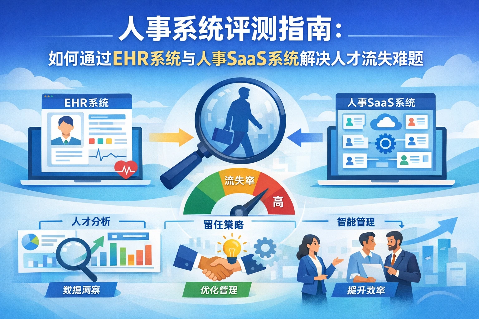 人事系统评测指南:如何通过EHR系统与人事SaaS系统解决人才流失难题