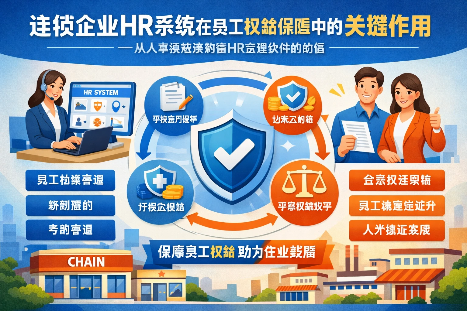 连锁企业HR系统在员工权益保障中的关键作用——从人事系统案例看HR管理软件的价值