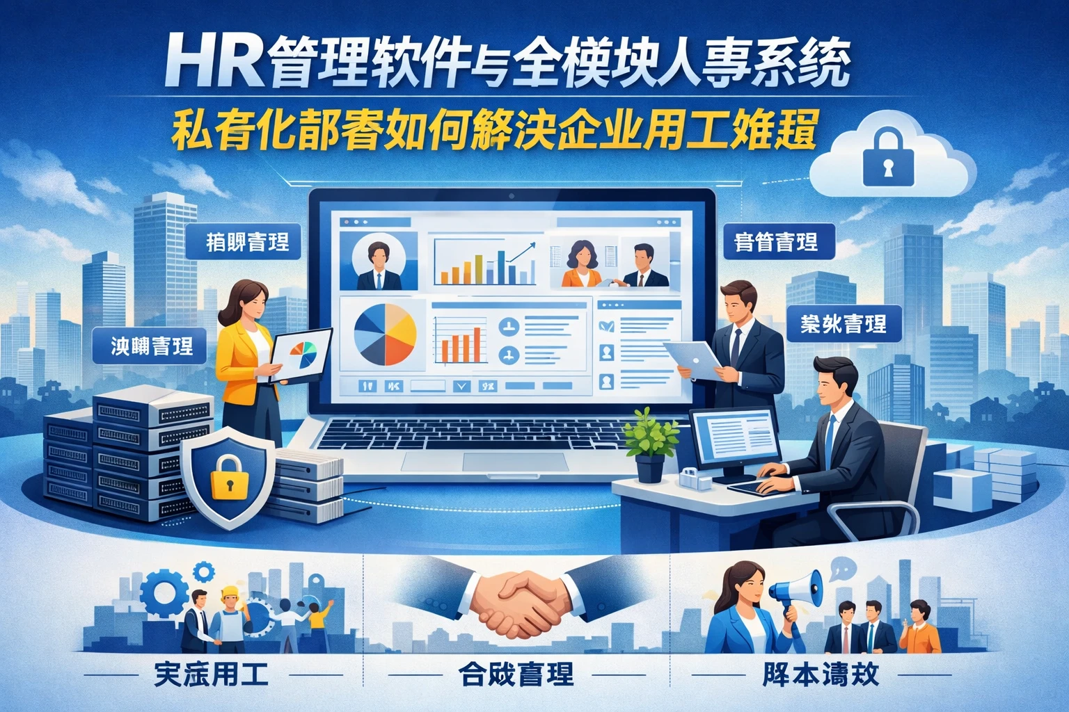 HR管理软件与全模块人事系统：私有化部署如何解决企业用工难题