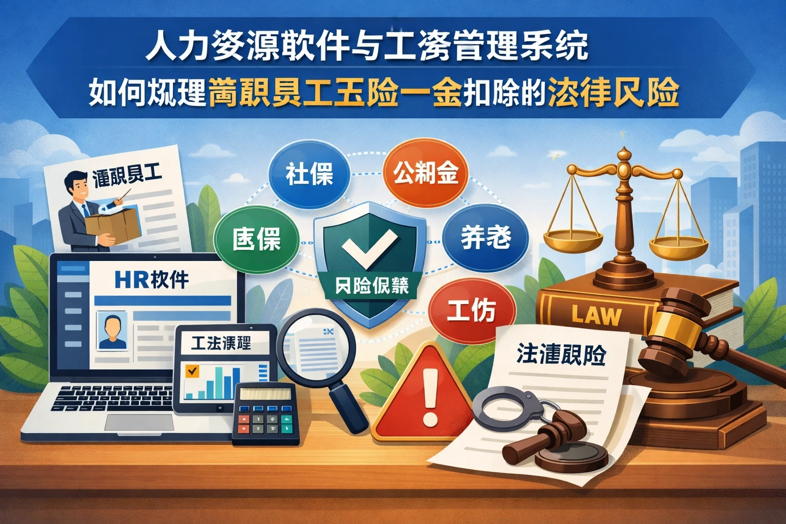 人力资源软件与工资管理系统如何规避离职员工五险一金扣除的法律风险