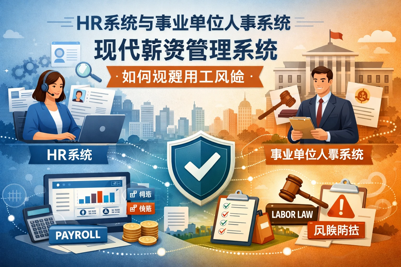 HR系统与事业单位人事系统：现代薪资管理系统如何规避用工风险