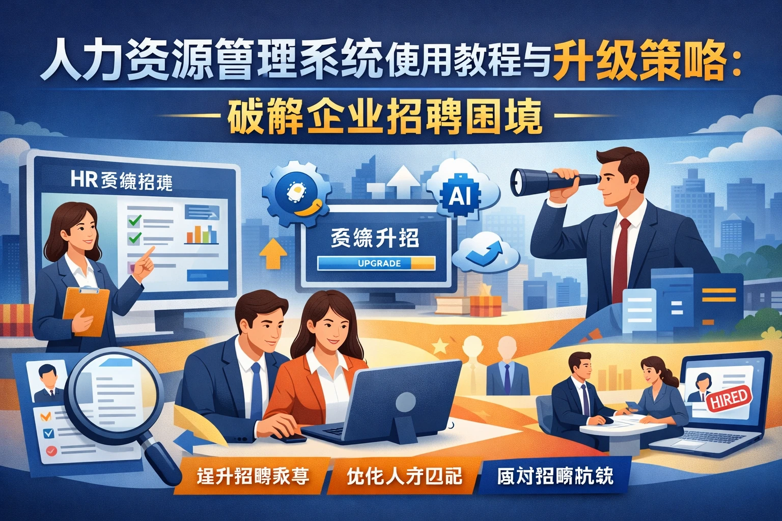 人力资源管理系统使用教程与升级策略:破解企业招聘困境