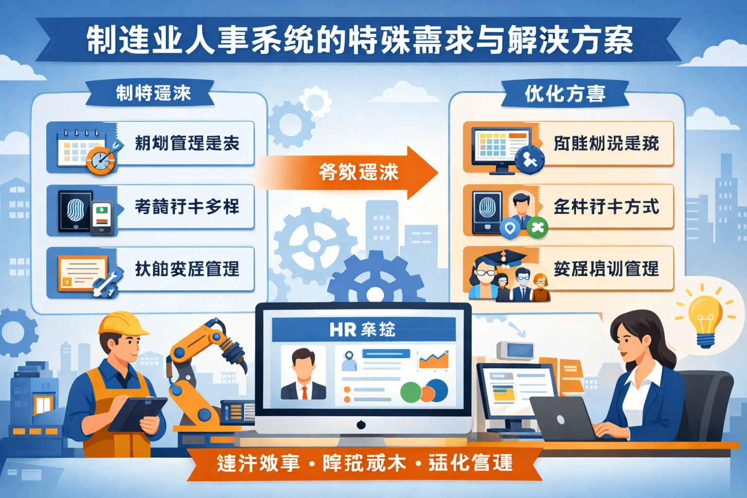 制造业人事系统的特殊需求与解决方案