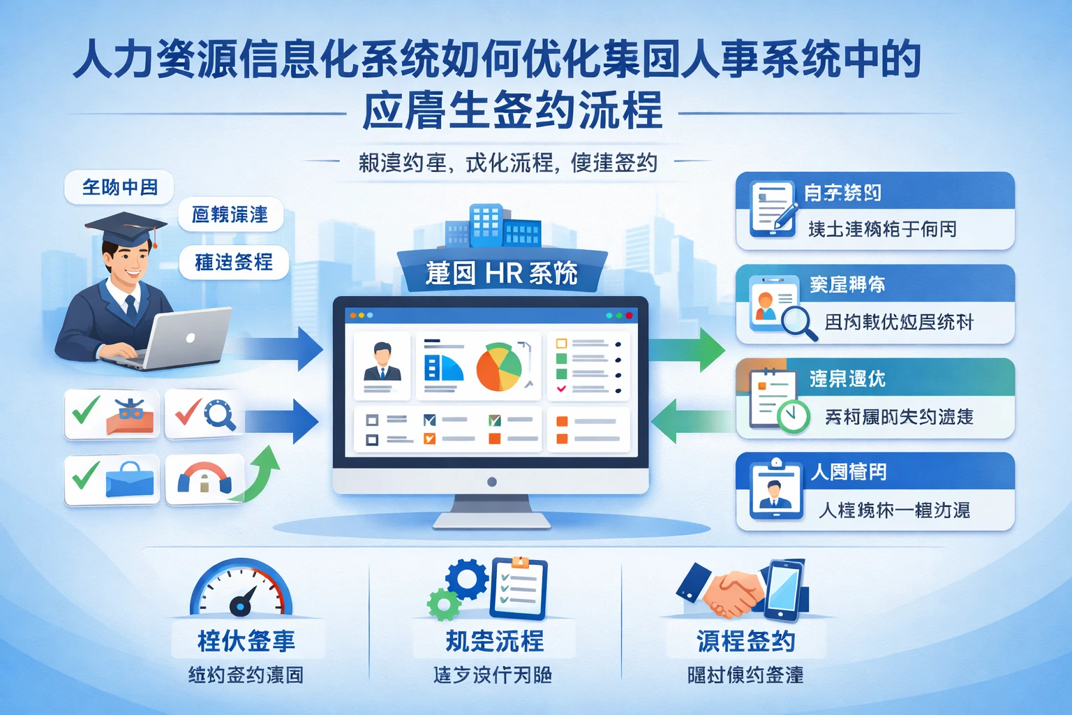 人力资源信息化系统如何优化集团人事系统中的应届生签约流程