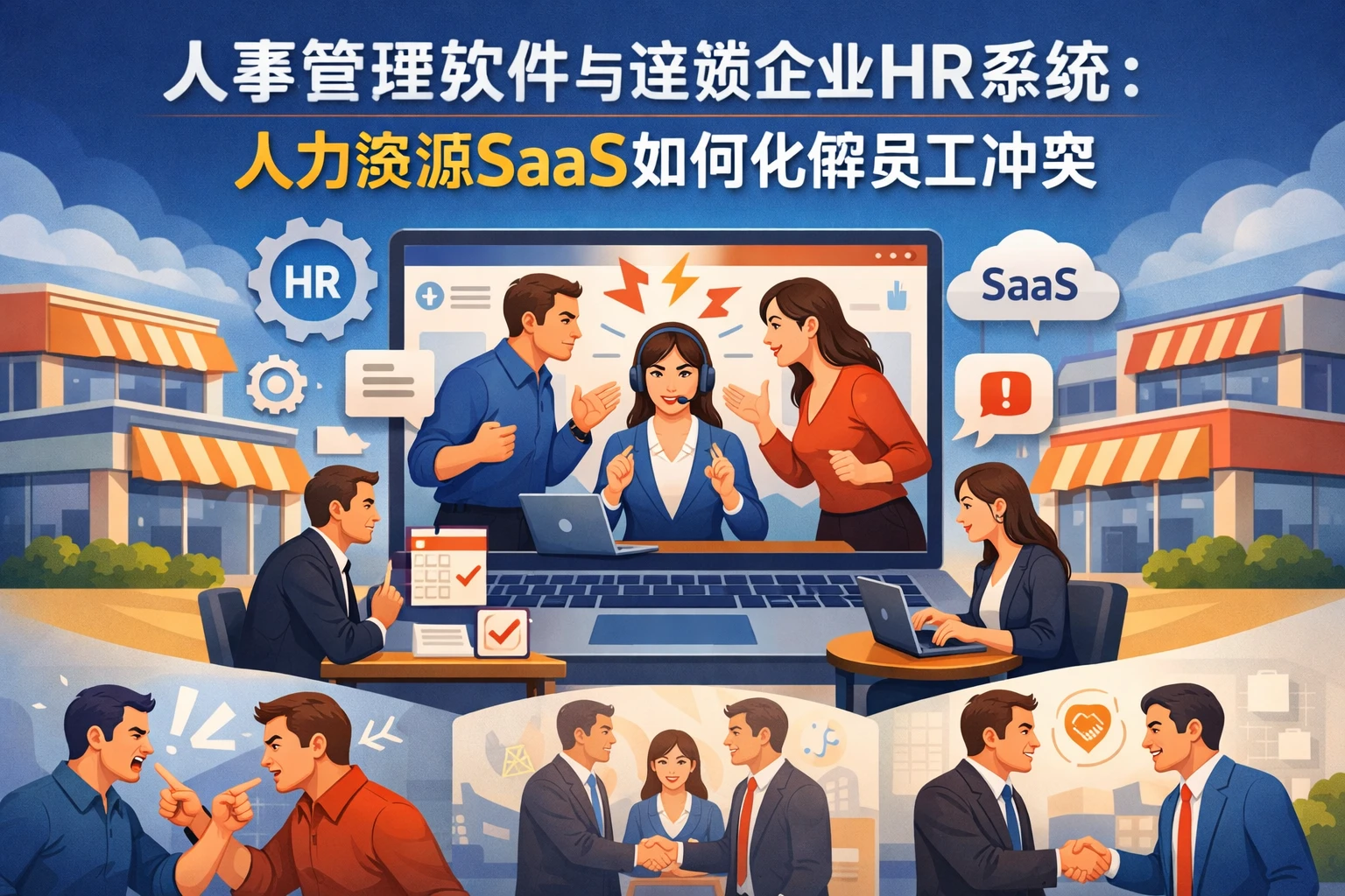 人事管理软件与连锁企业HR系统：人力资源SaaS如何化解员工冲突