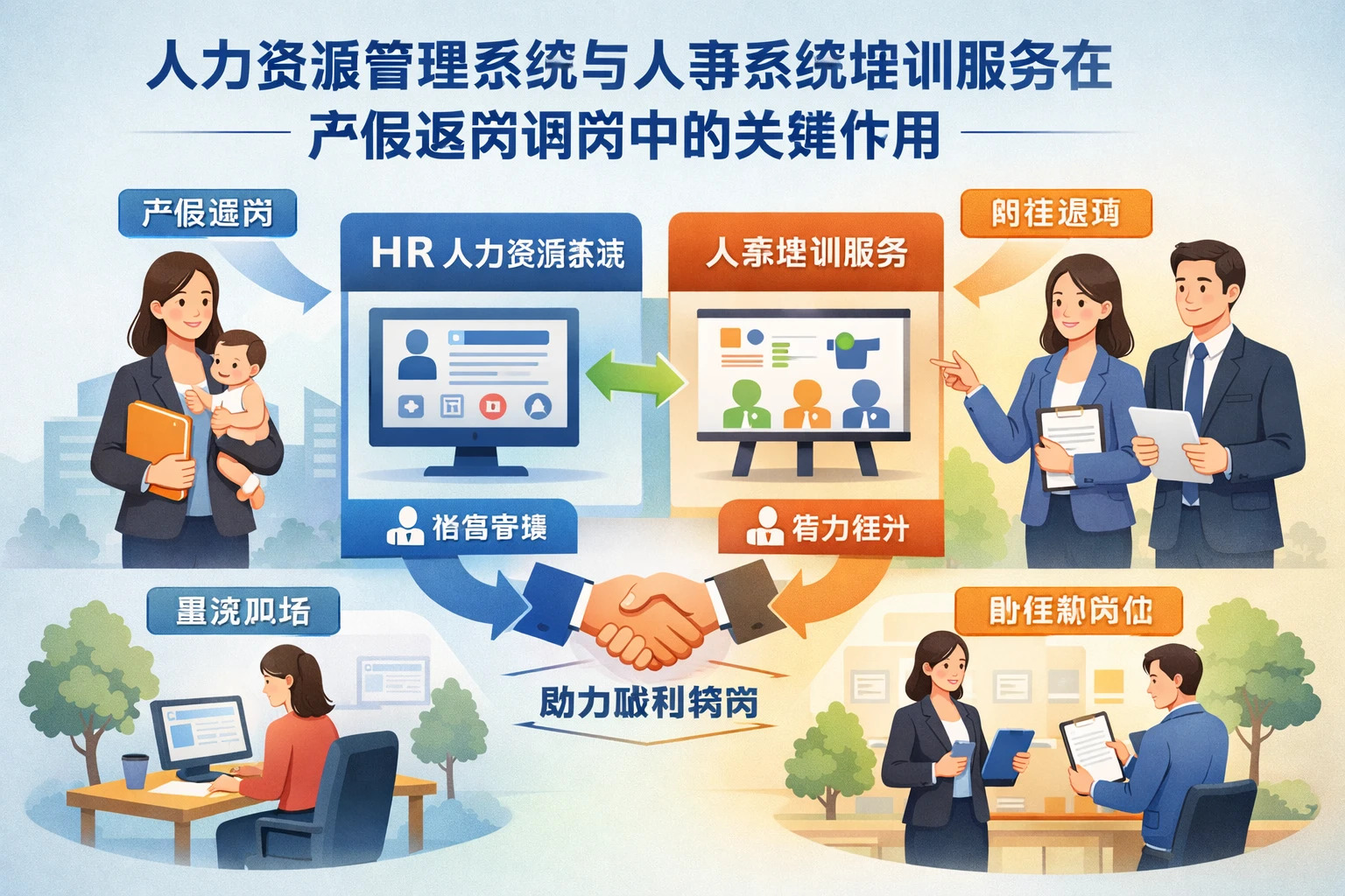 人力资源管理系统与人事系统培训服务在产假返岗调岗中的关键作用