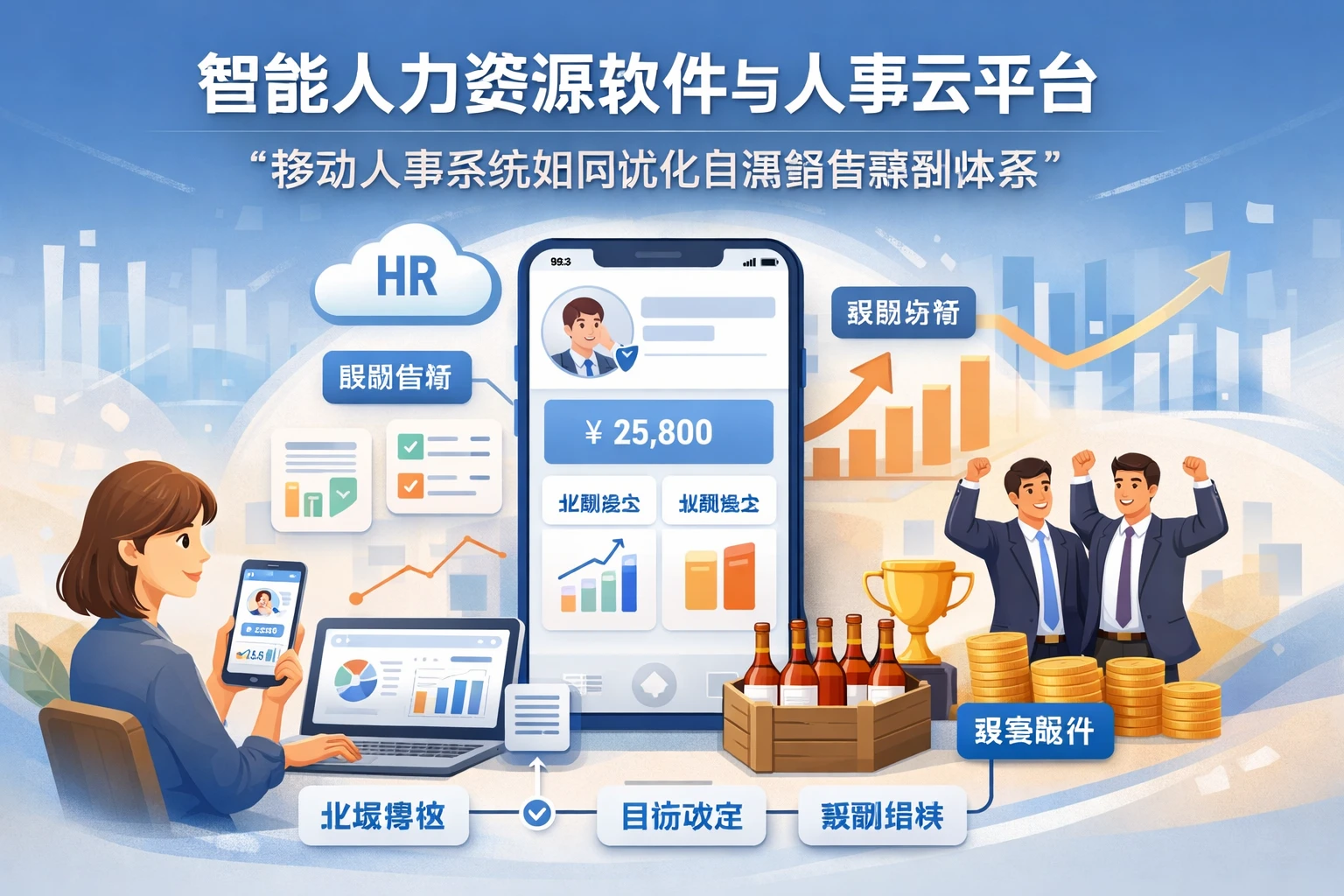 智能人力资源软件与人事云平台：移动人事系统如何优化白酒销售薪酬体系