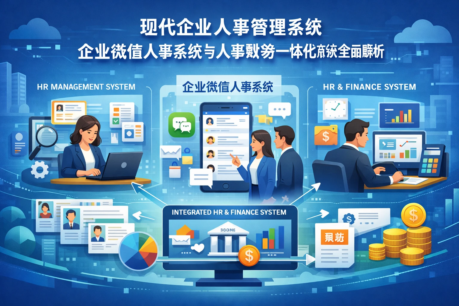 现代企业人事管理系统、企业微信人事系统与人事财务一体化系统的全面解析