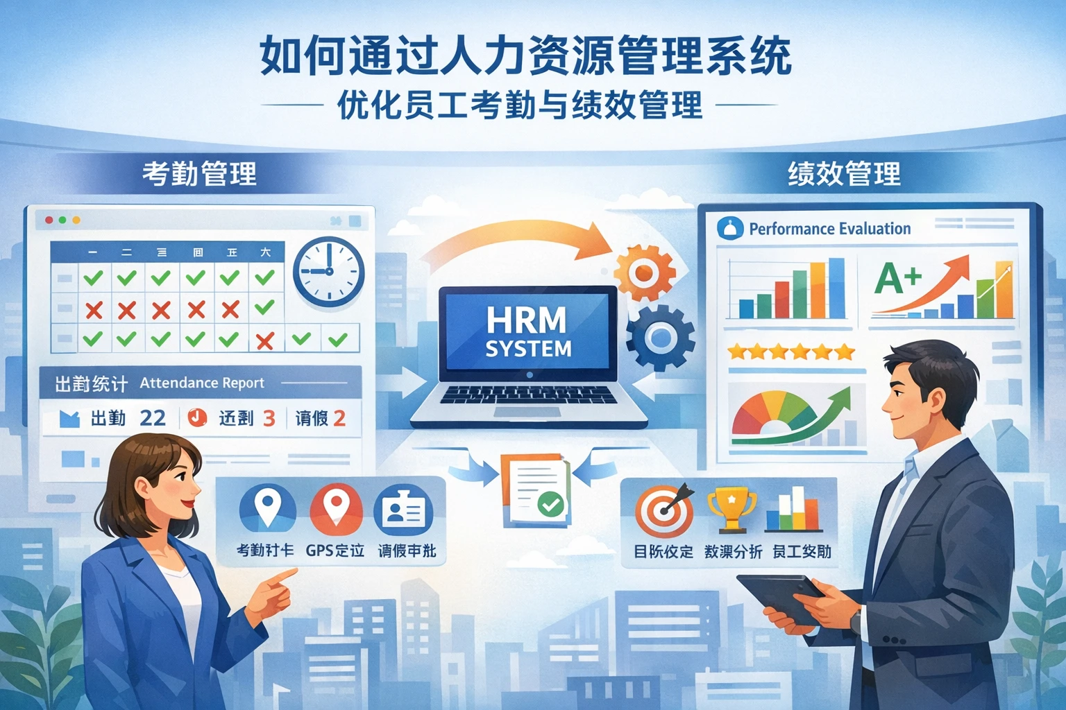 如何通过人力资源管理系统优化员工考勤与绩效管理