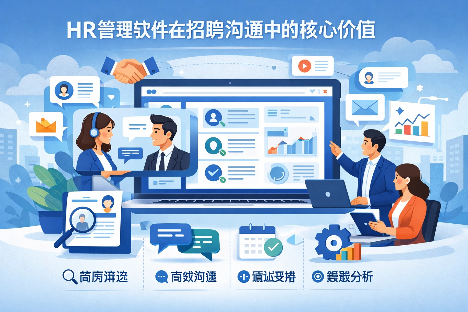HR管理软件在招聘沟通中的核心价值