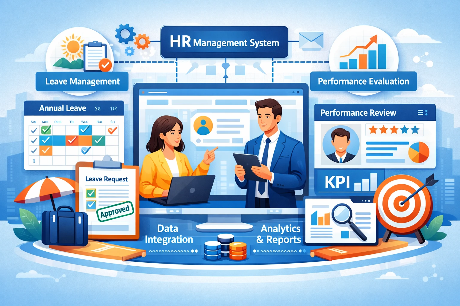 智能人事系统与HR管理软件如何优化年假事假管理及绩效考评系统整合