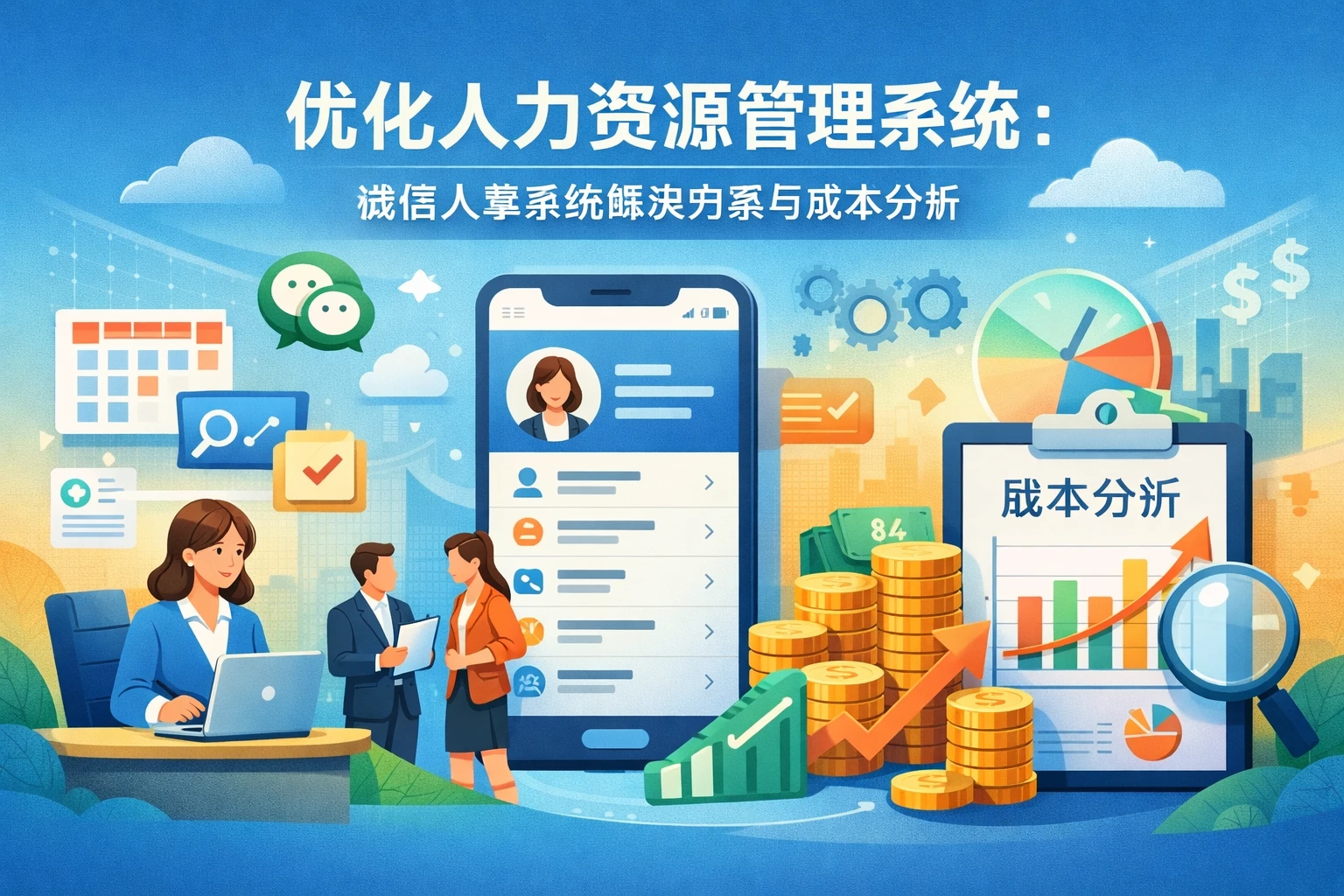 优化人力资源管理系统:微信人事系统解决方案与成本分析