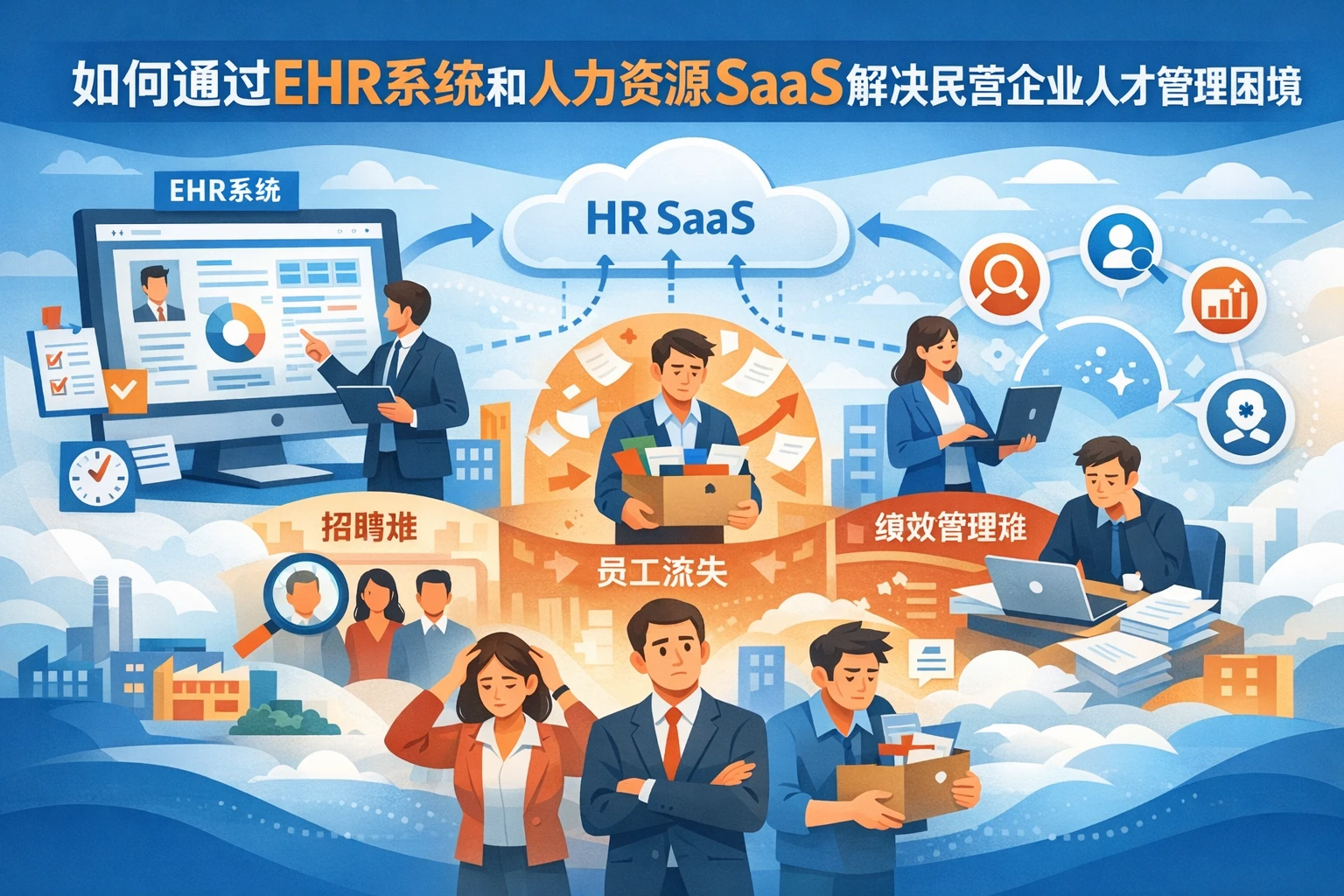 如何通过ehr系统和人力资源SaaS解决民营企业人才管理困境