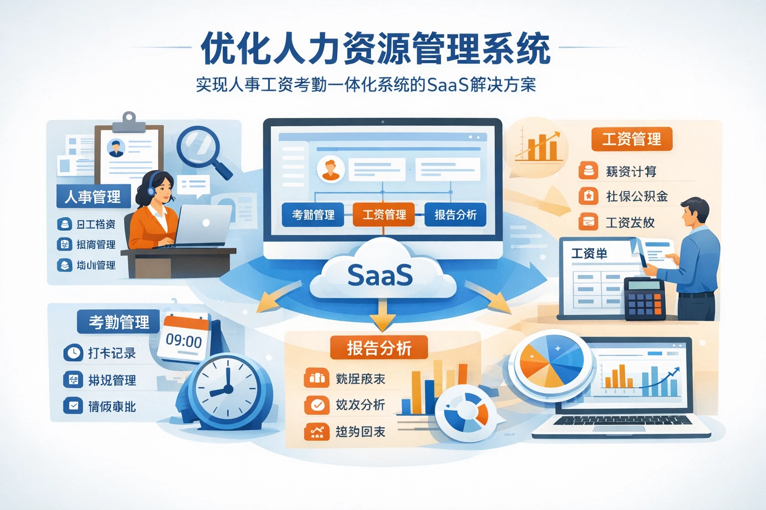 优化人力资源管理系统：实现人事工资考勤一体化系统的SaaS解决方案