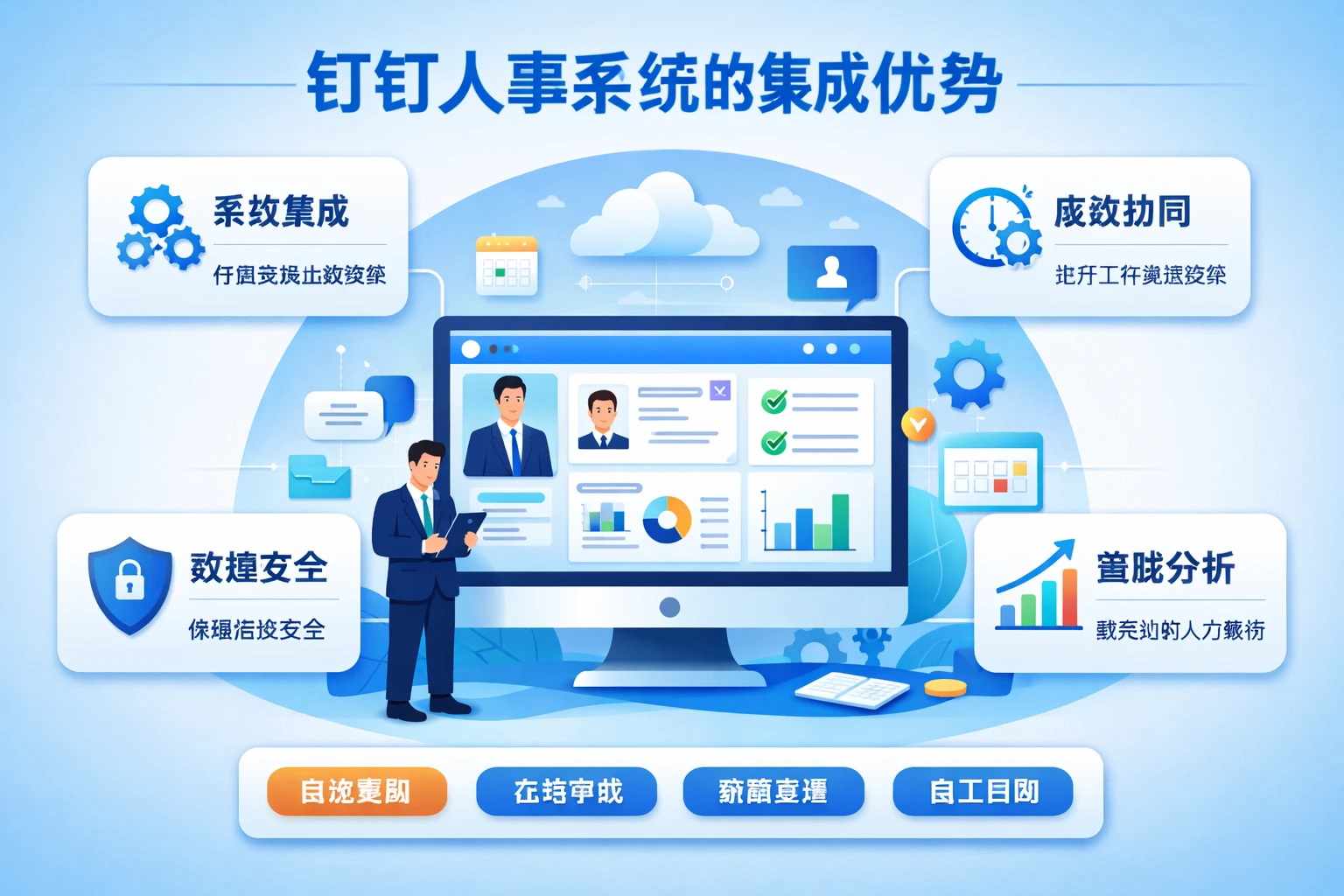 钉钉人事系统的集成优势