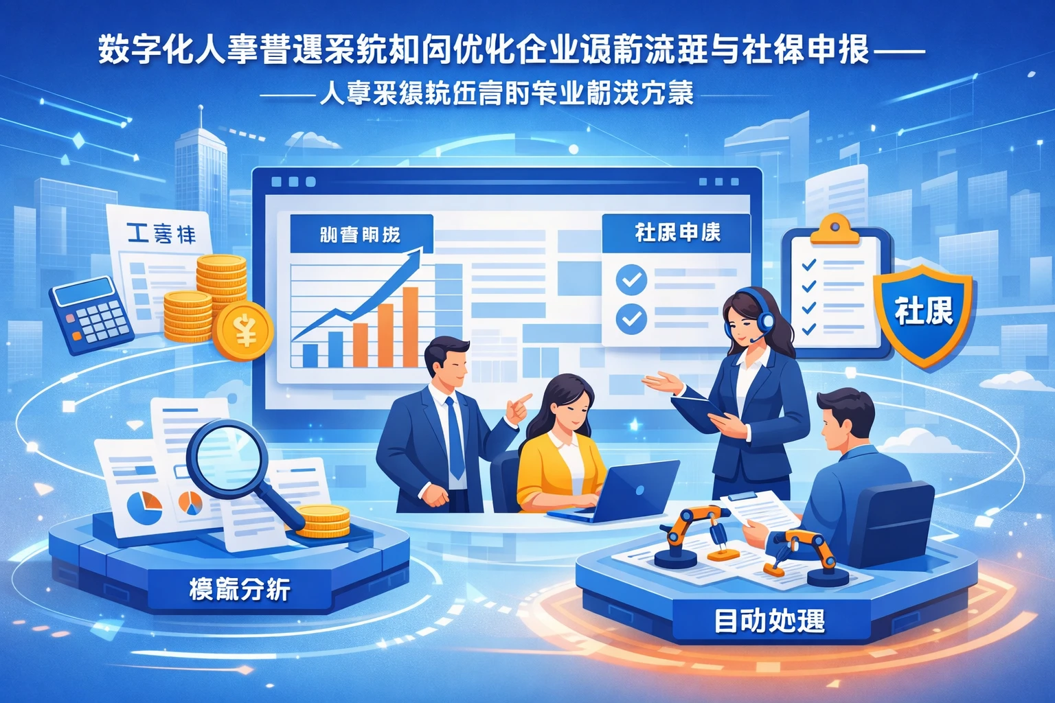 数字化人事管理系统如何优化企业调薪流程与社保申报——人事系统供应商的专业解决方案