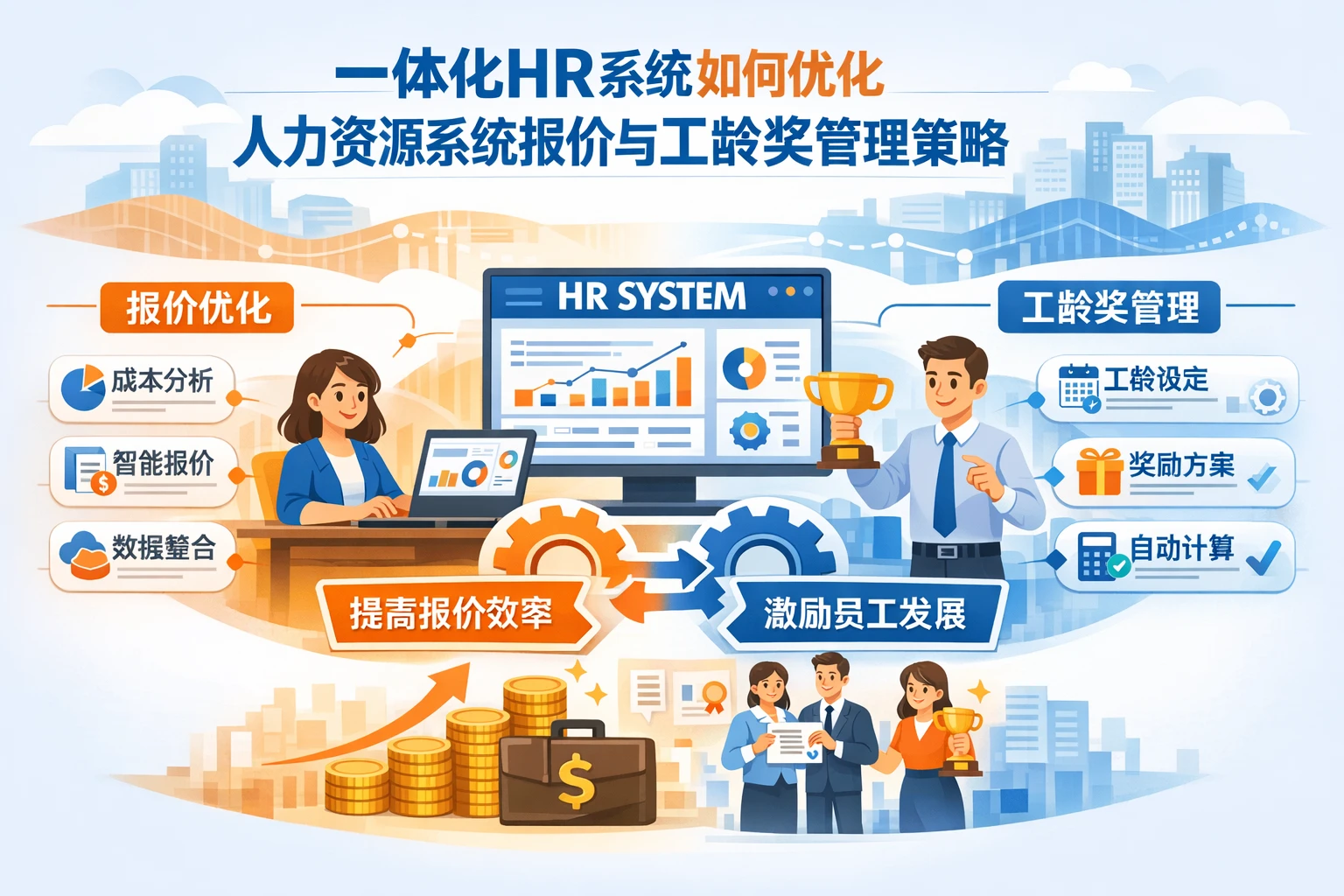 一体化HR系统如何优化人力资源系统报价与工龄奖管理策略