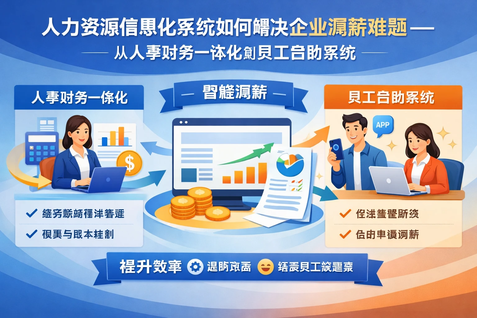 人力资源信息化系统如何解决企业调薪难题——从人事财务一体化到员工自助系统