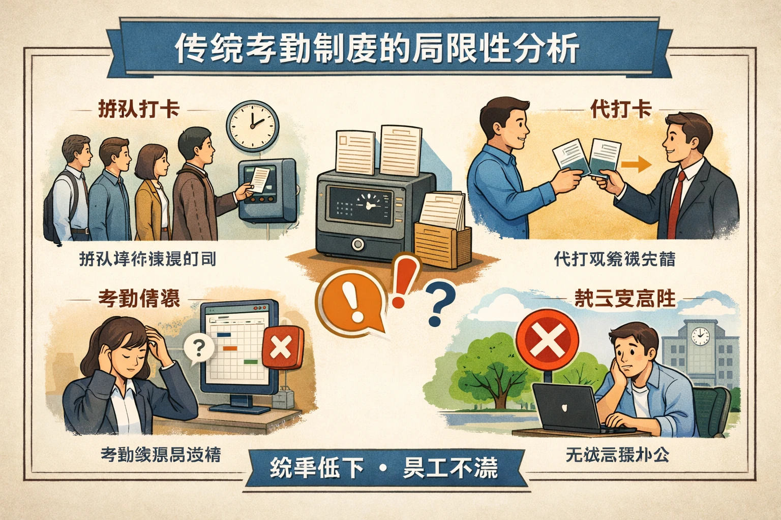 传统考勤制度的局限性分析