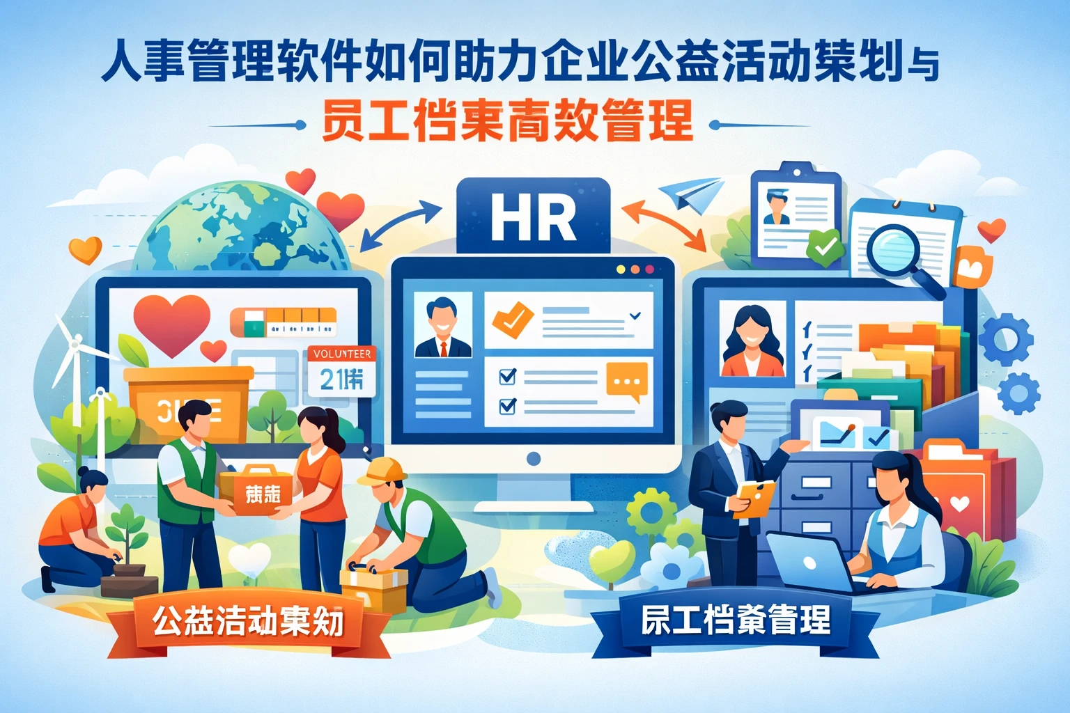 人事管理软件如何助力企业公益活动策划与员工档案高效管理