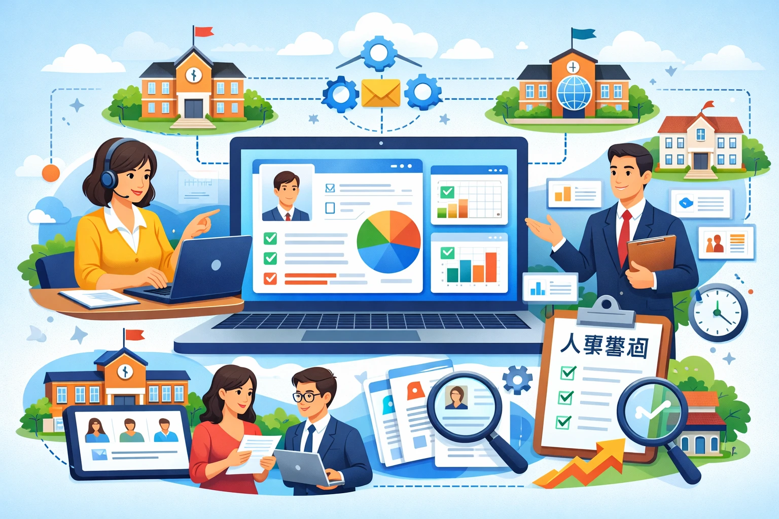 优化HR管理软件与多分支机构人事系统，提升学校人事管理效率