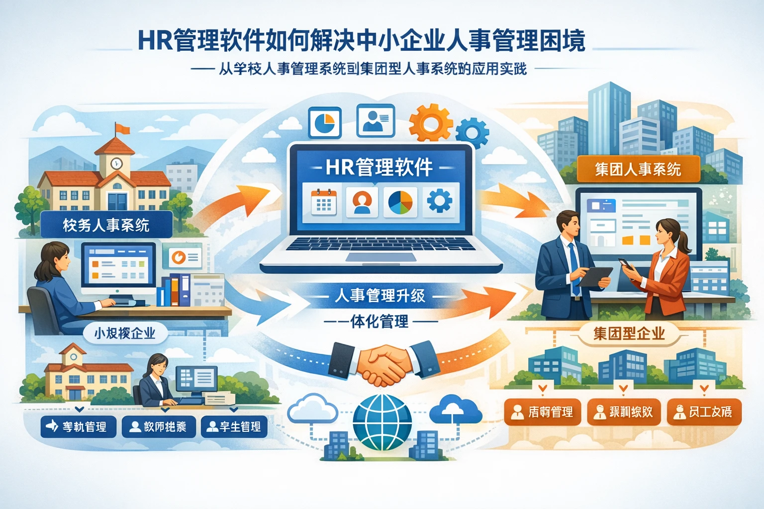 HR管理软件如何解决中小企业人事管理困境——从学校人事管理系统到集团型人事系统的应用实践