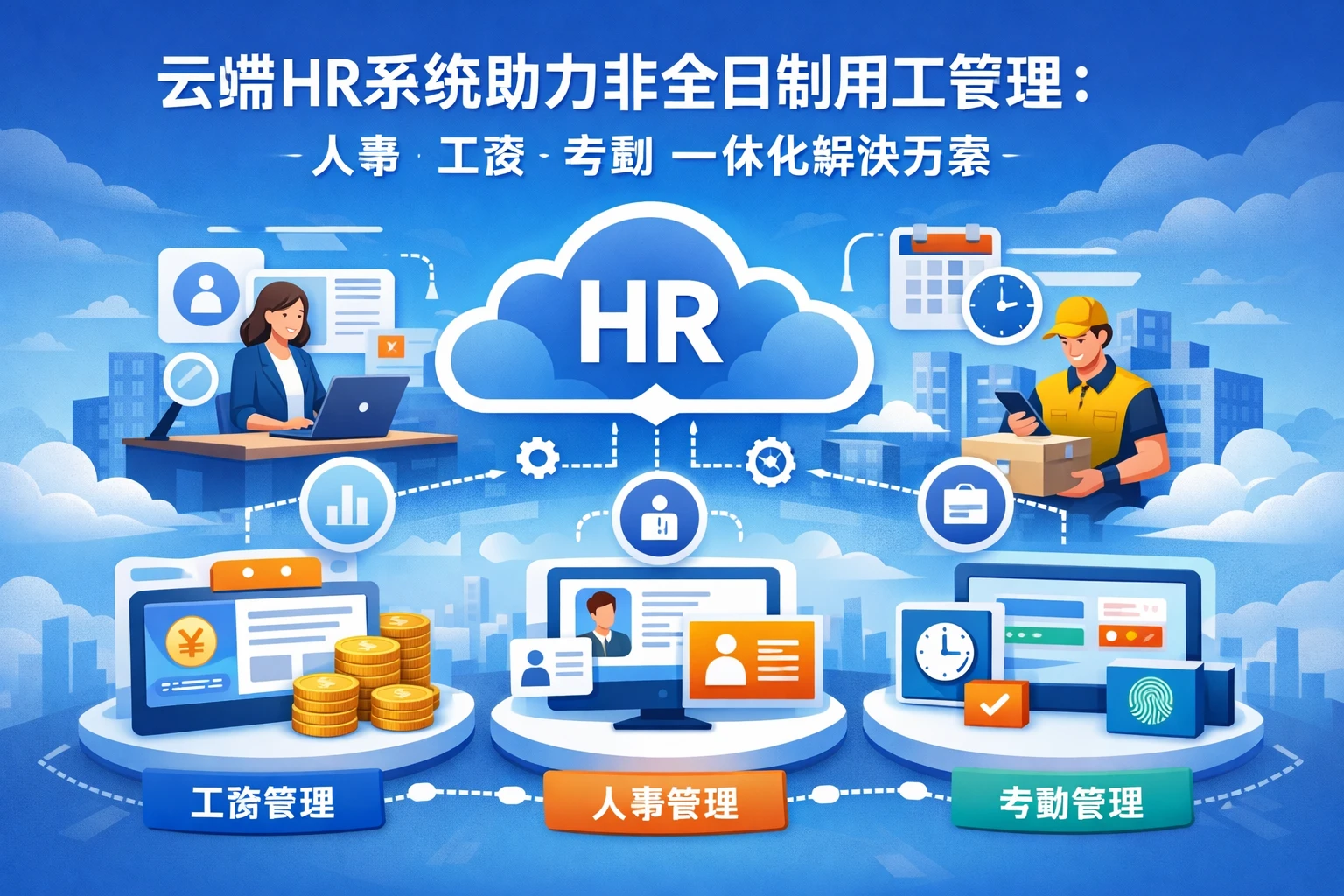 云端HR系统助力非全日制用工管理：人事工资考勤一体化解决方案