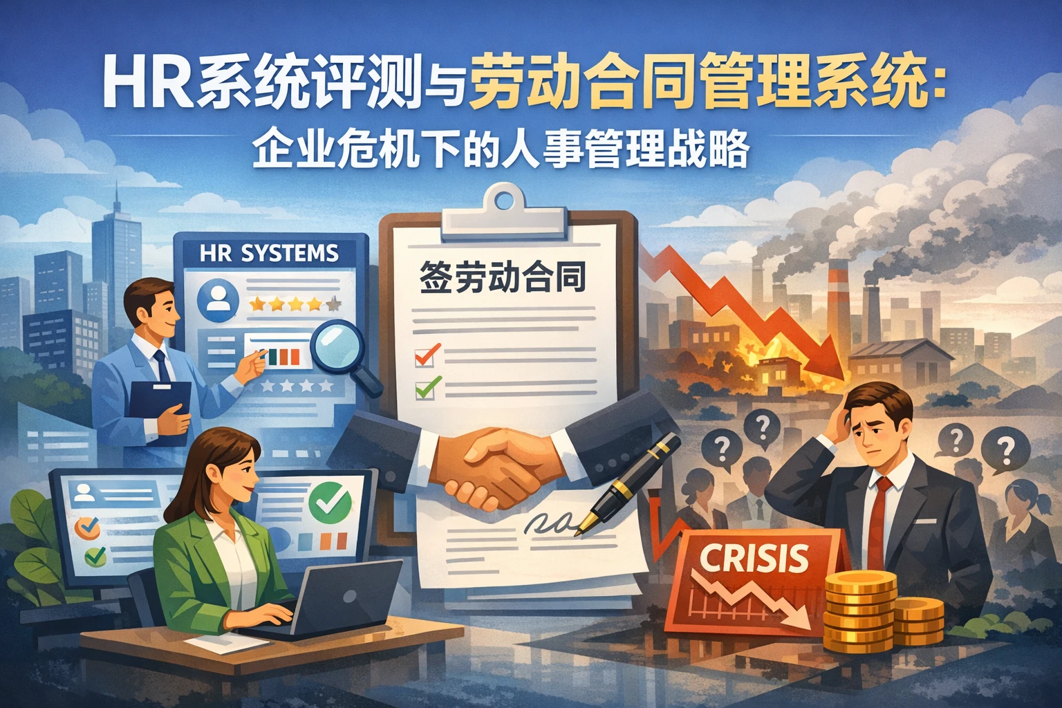 HR系统评测与劳动合同管理系统：企业危机下的人事管理战略