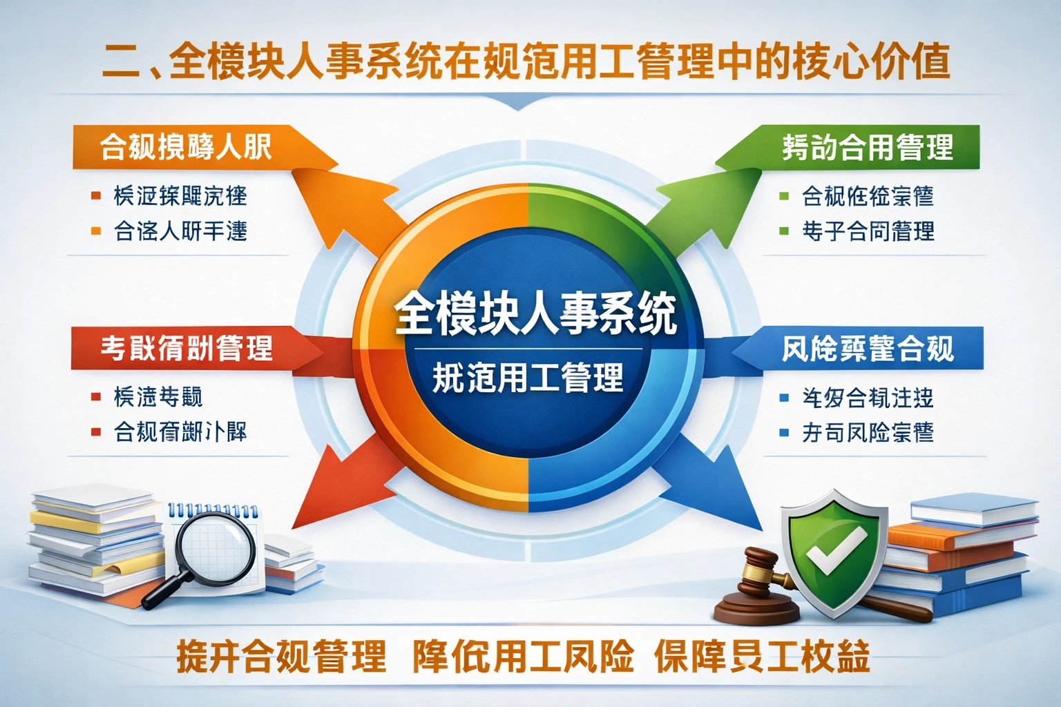 二、全模块人事系统在规范用工管理中的核心价值