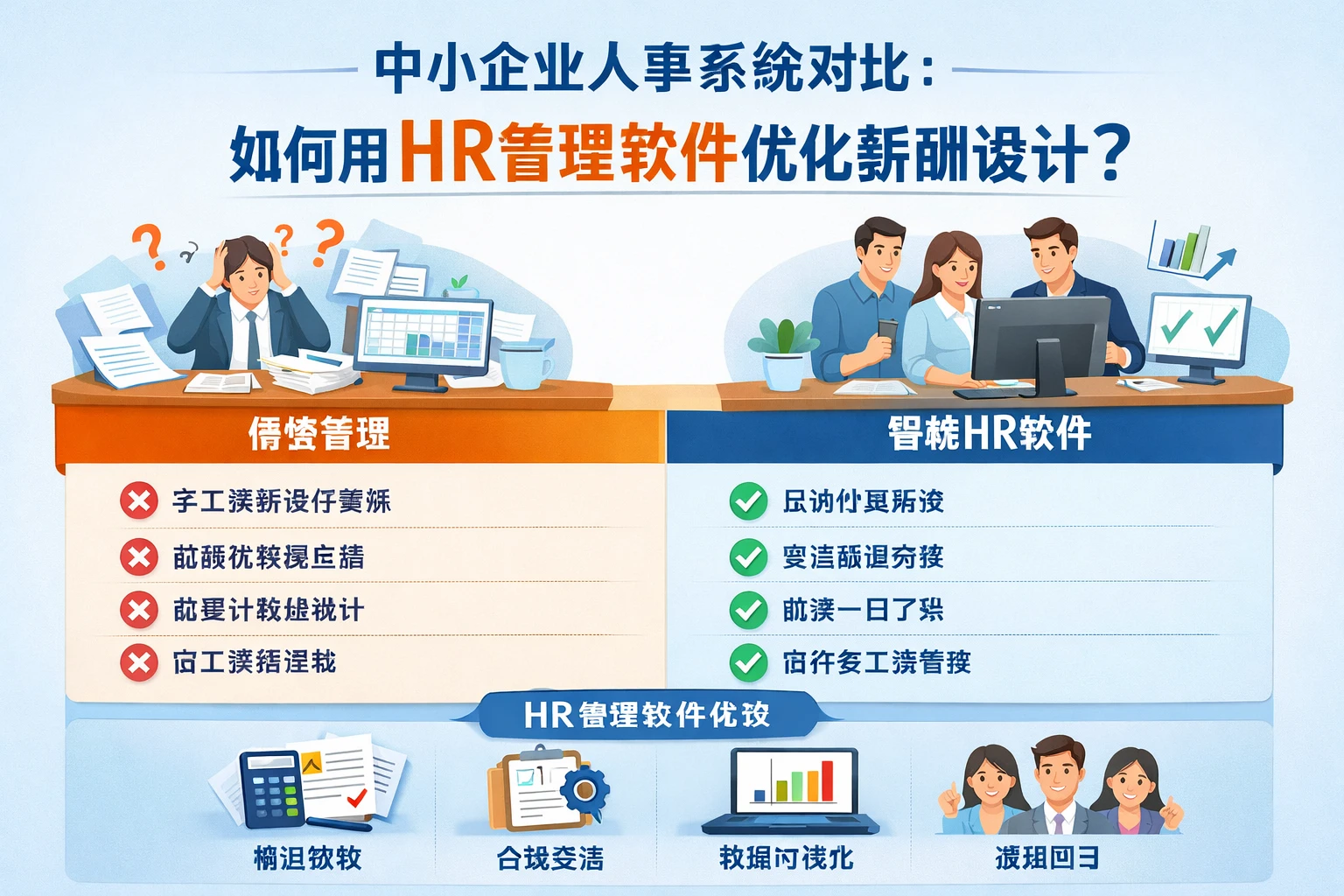 中小企业人事系统对比：如何用HR管理软件优化薪酬设计