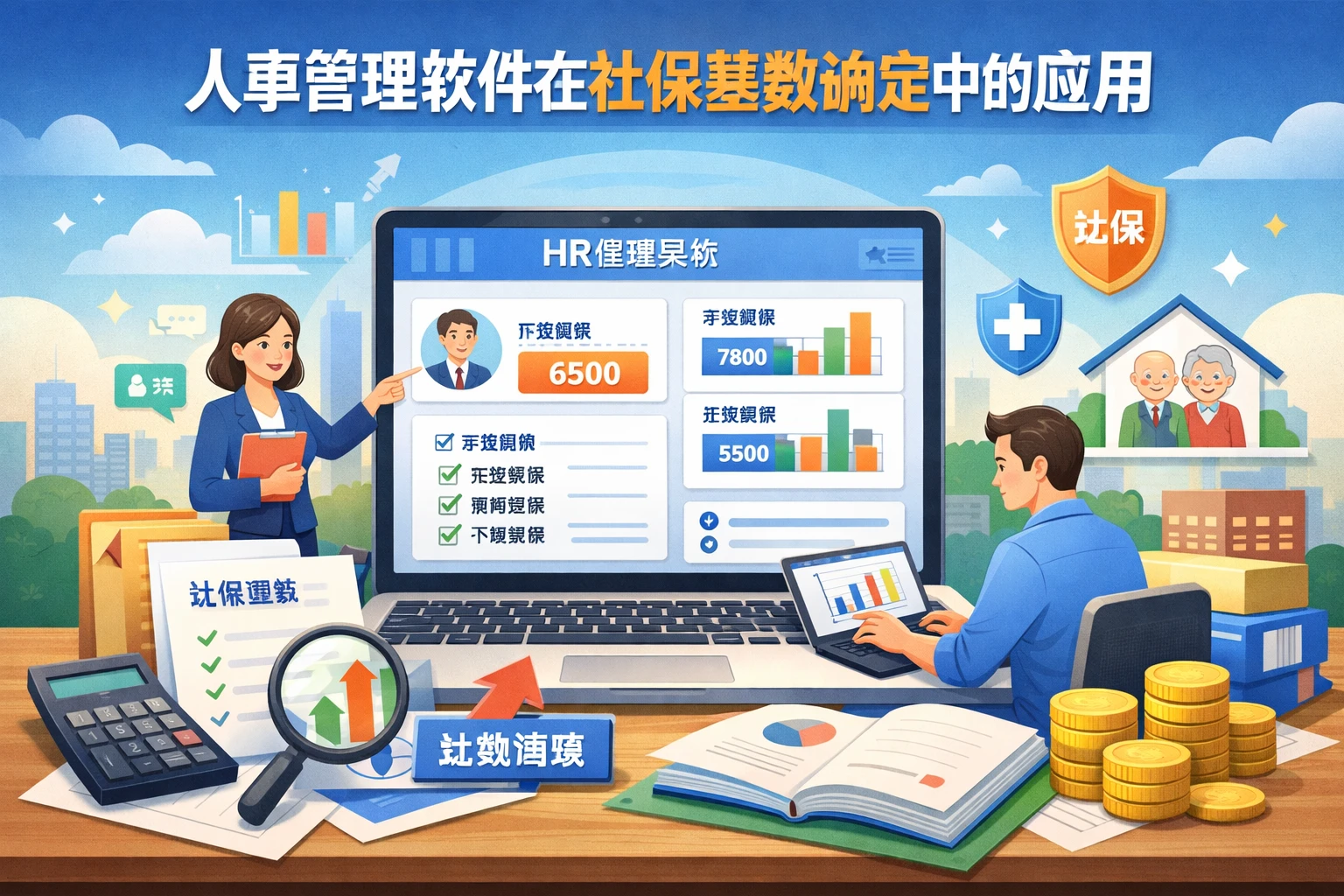 人事管理软件在社保基数确定中的应用