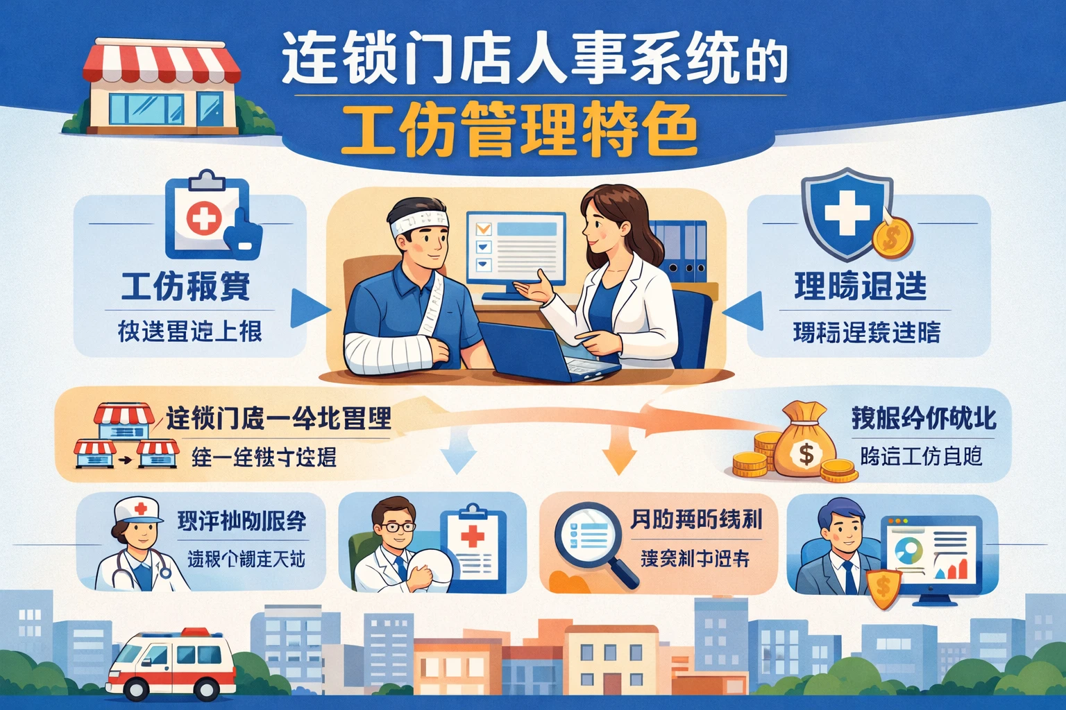 连锁门店人事系统的工伤管理特色