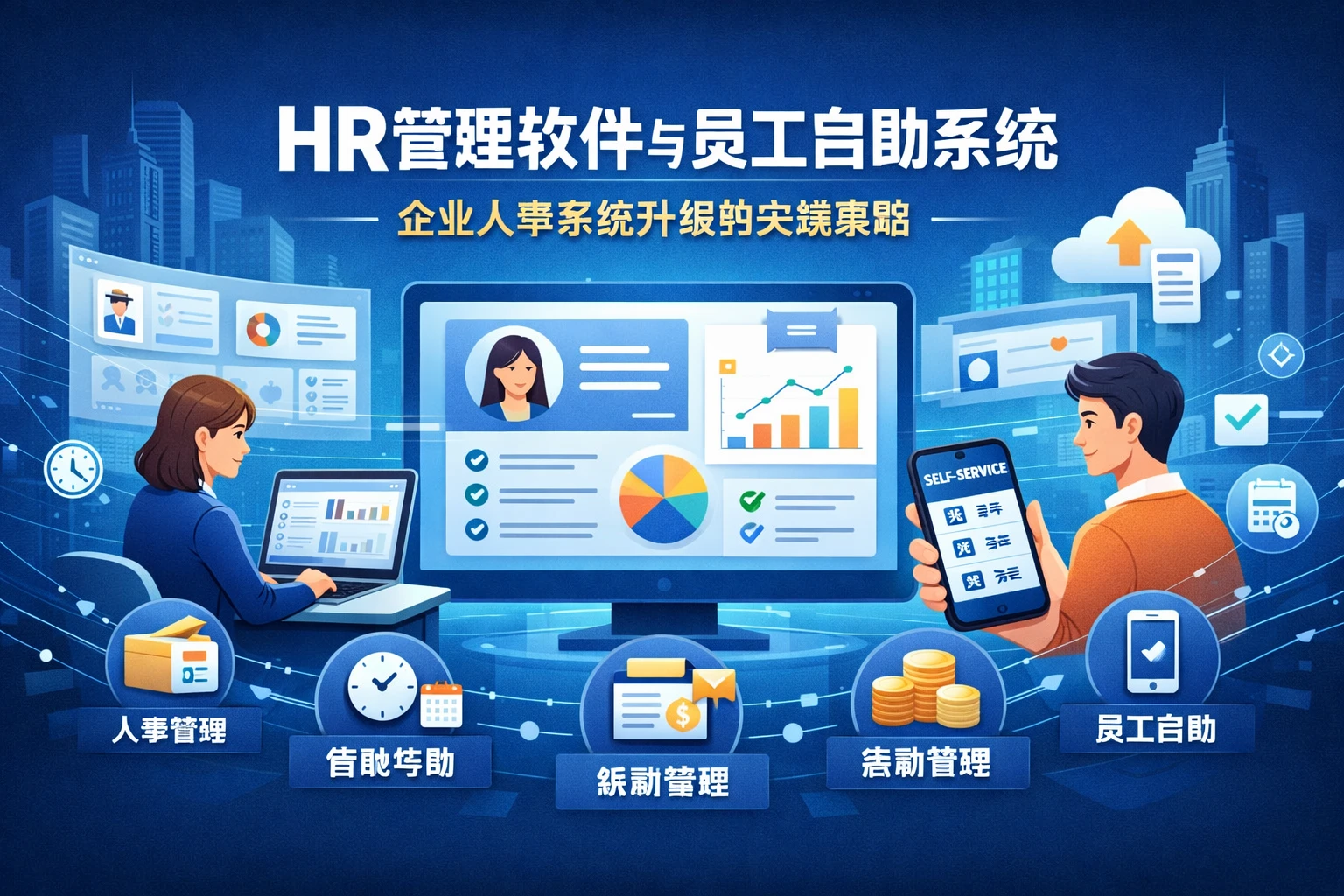 HR管理软件与员工自助系统：企业人事系统升级的关键策略
