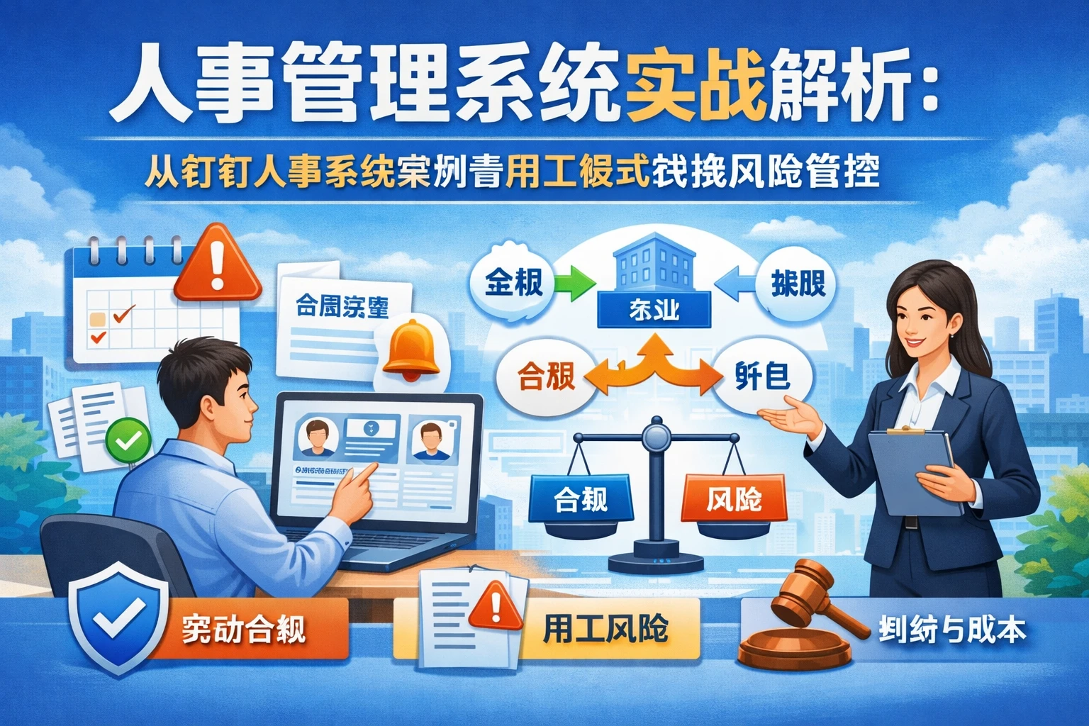 人事管理系统实战解析：从钉钉人事系统案例看用工模式转换风险管控