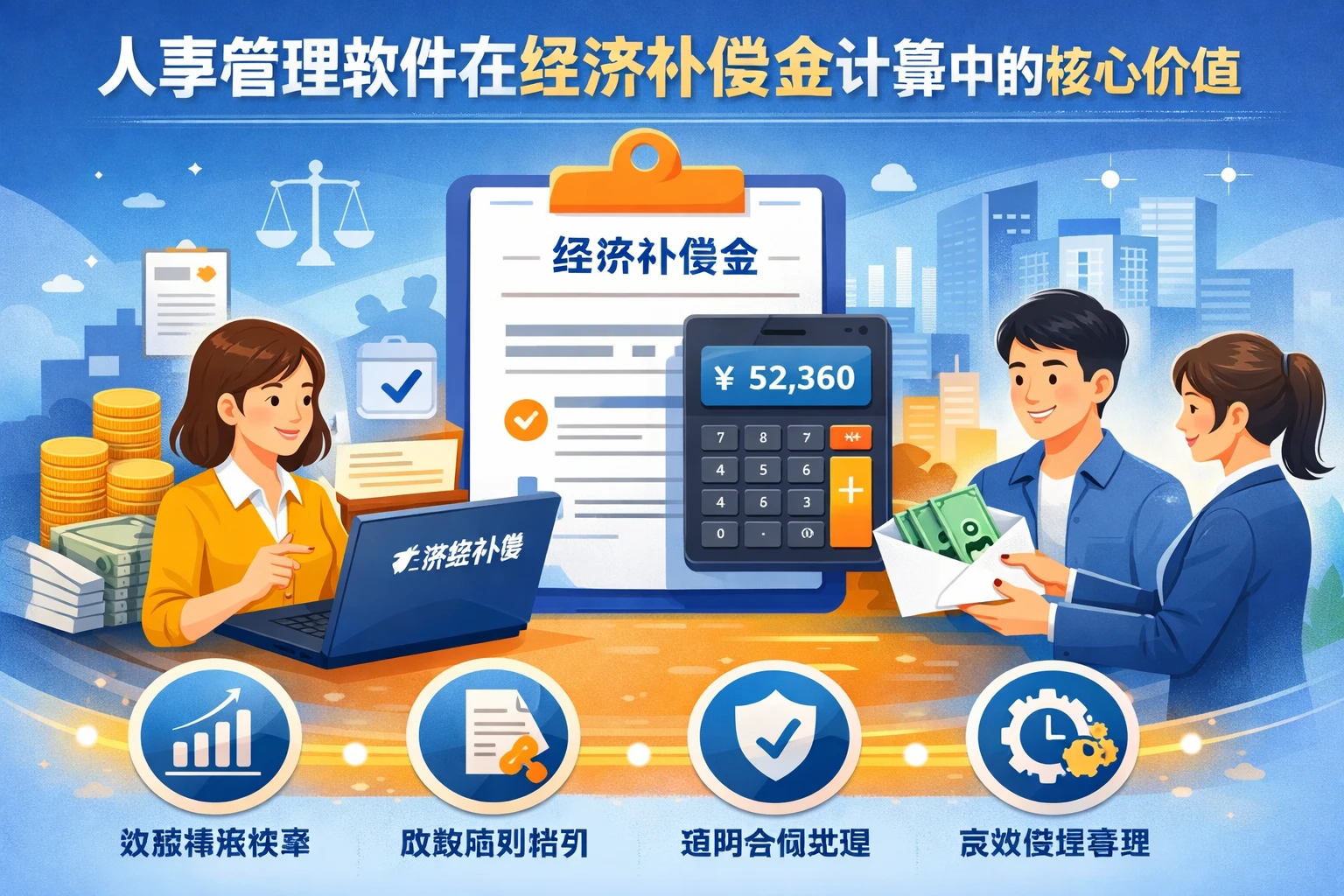 人事管理软件在经济补偿金计算中的核心价值