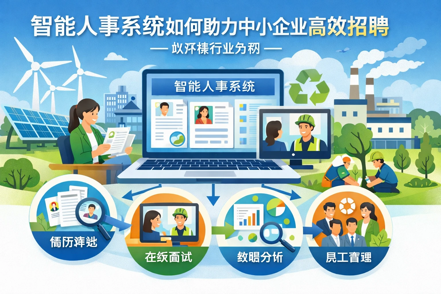 智能人事系统如何助力中小企业高效招聘——以环保行业为例