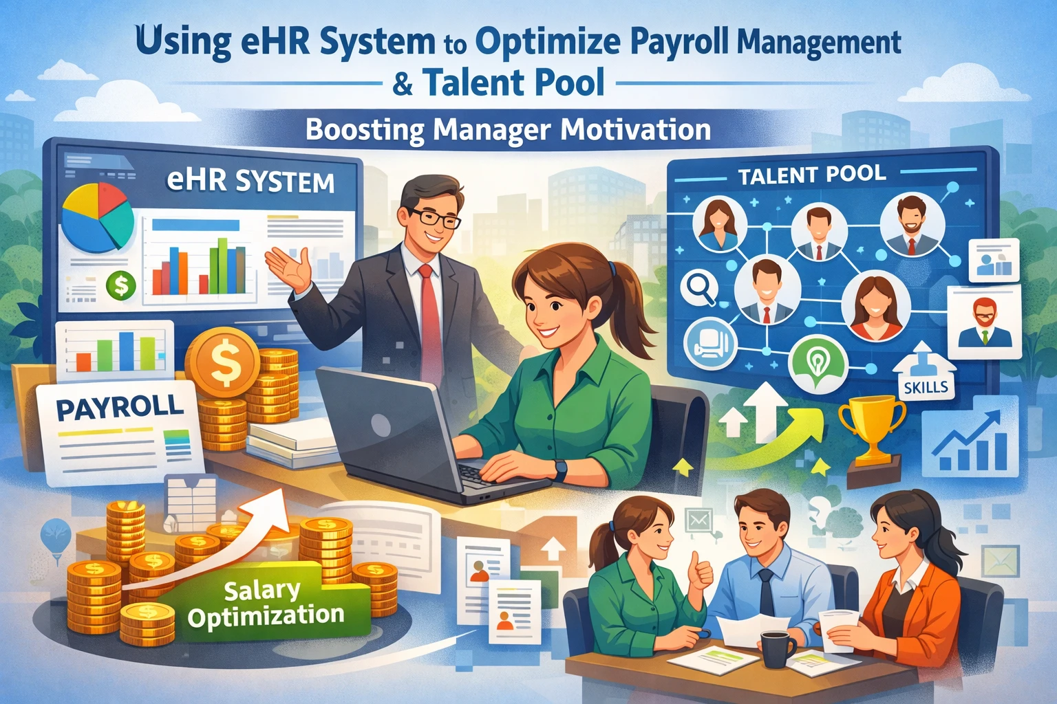 利用eHR系统优化工资管理与人才库建设，激发部门负责人工作积极性